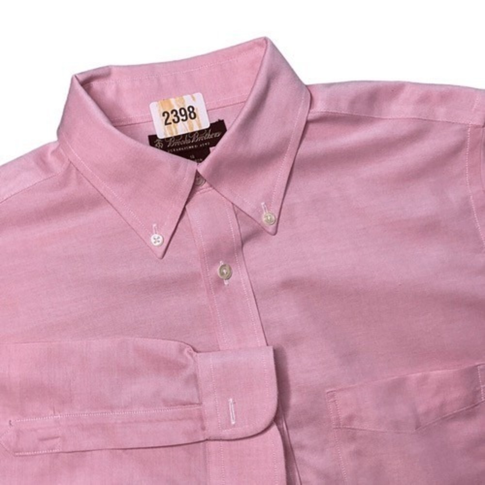 Brooks Brothers Non-Iron Long Slv Button Up Dress Shirt Men 18 (Medium) Malaysia